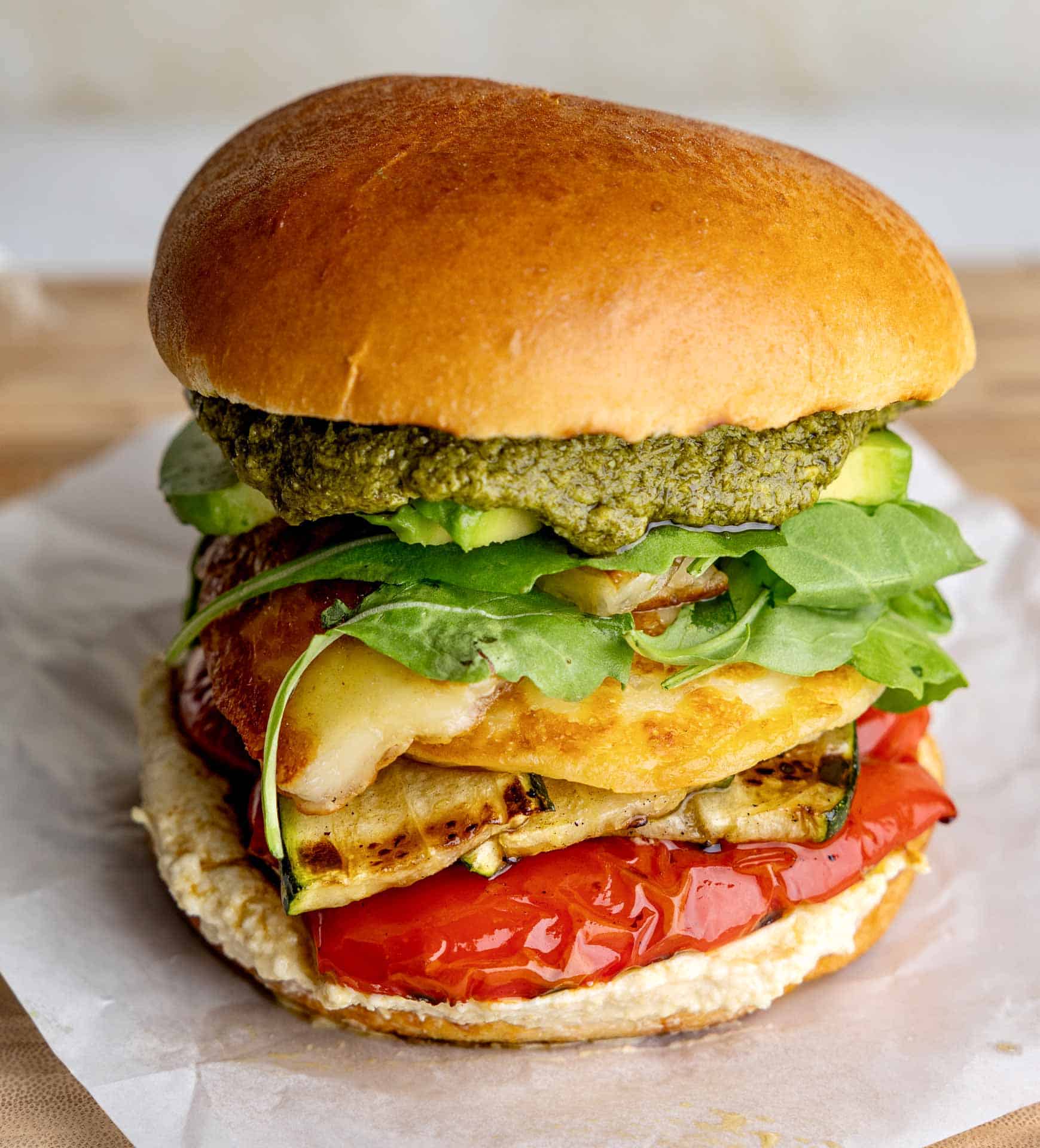Mediterranean Halloumi Burger